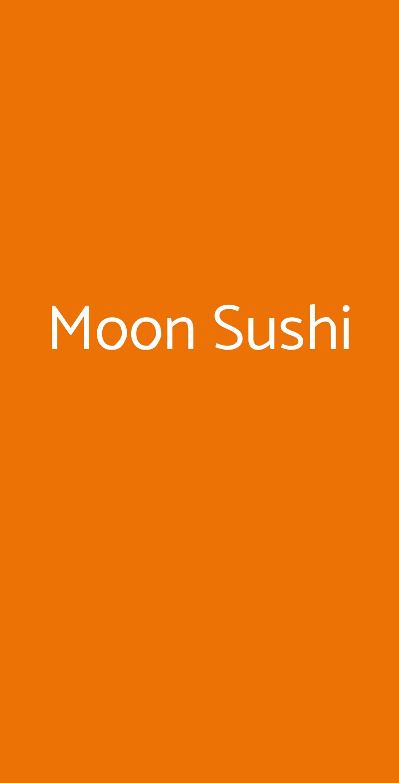 Moon Sushi Milano menù 1 pagina