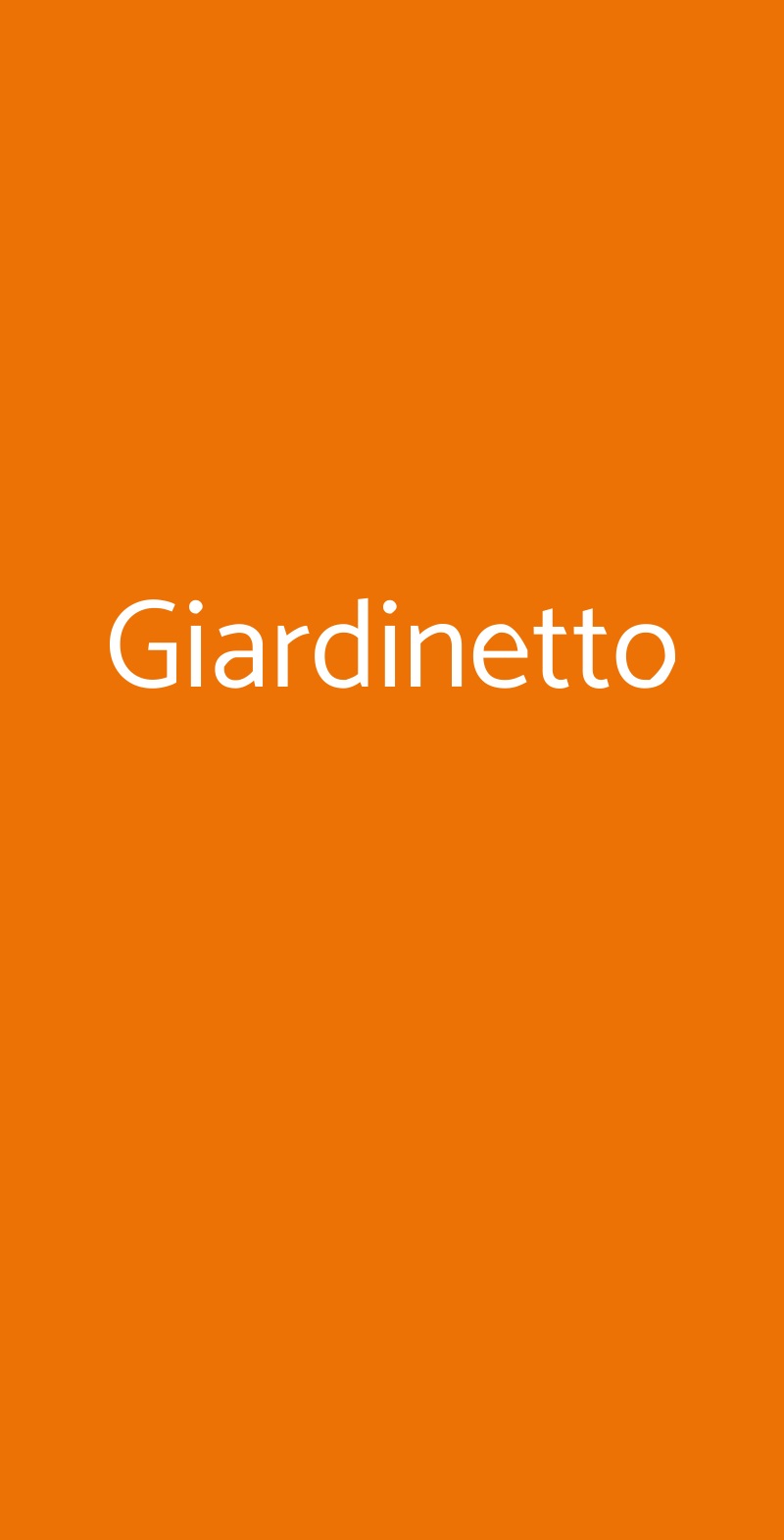 Giardinetto Milano menù 1 pagina