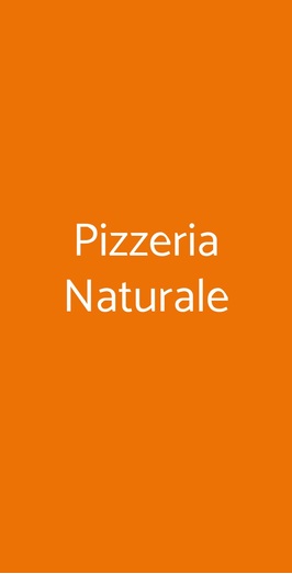 Pizzeria Naturale, Milano