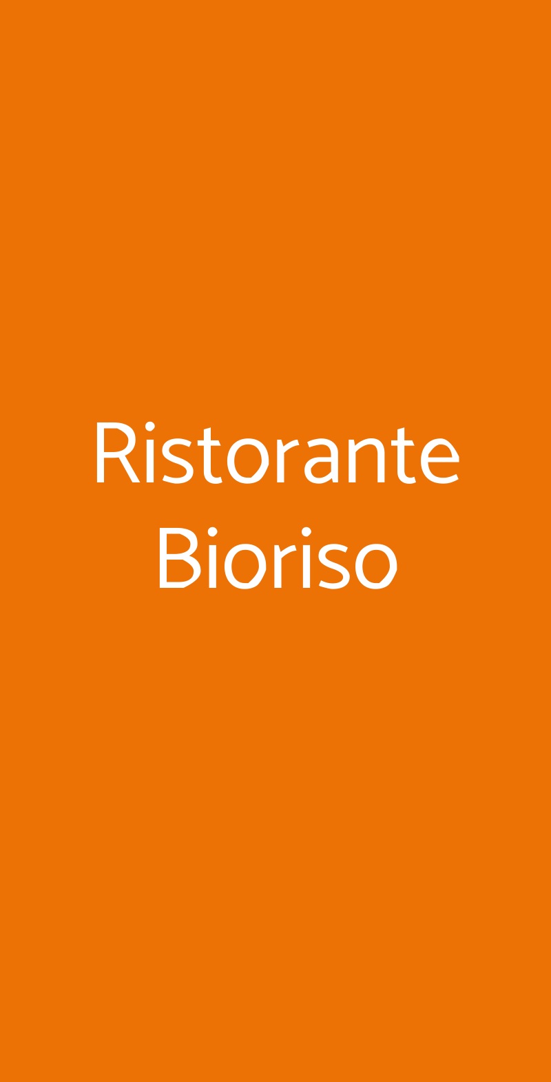 Ristorante Bioriso Milano menù 1 pagina