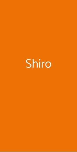 Shiro, Milano
