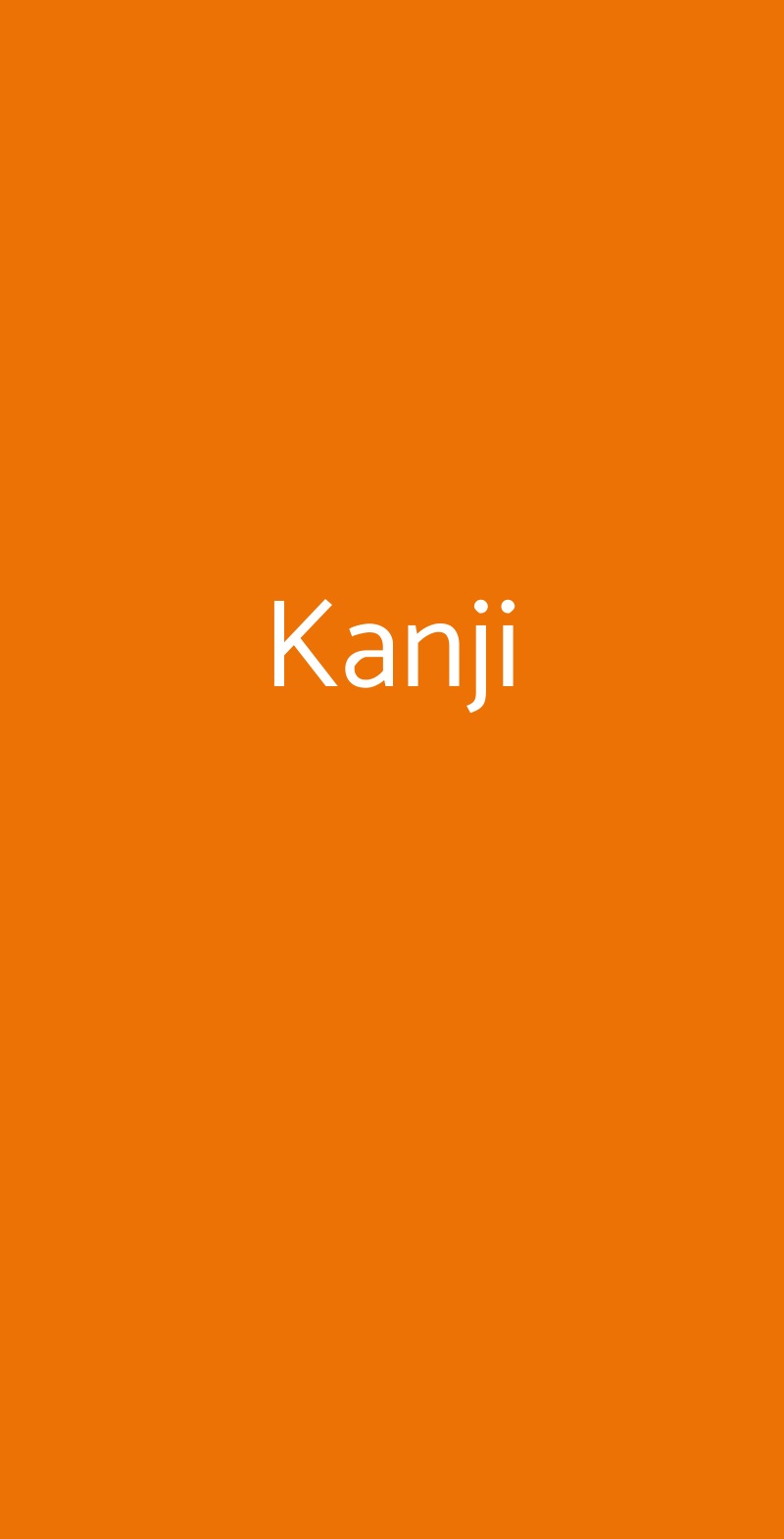 Kanji Milano menù 1 pagina