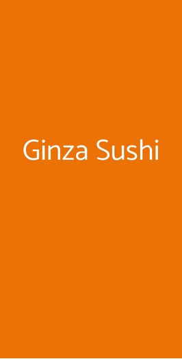 Ginza Sushi, Milano