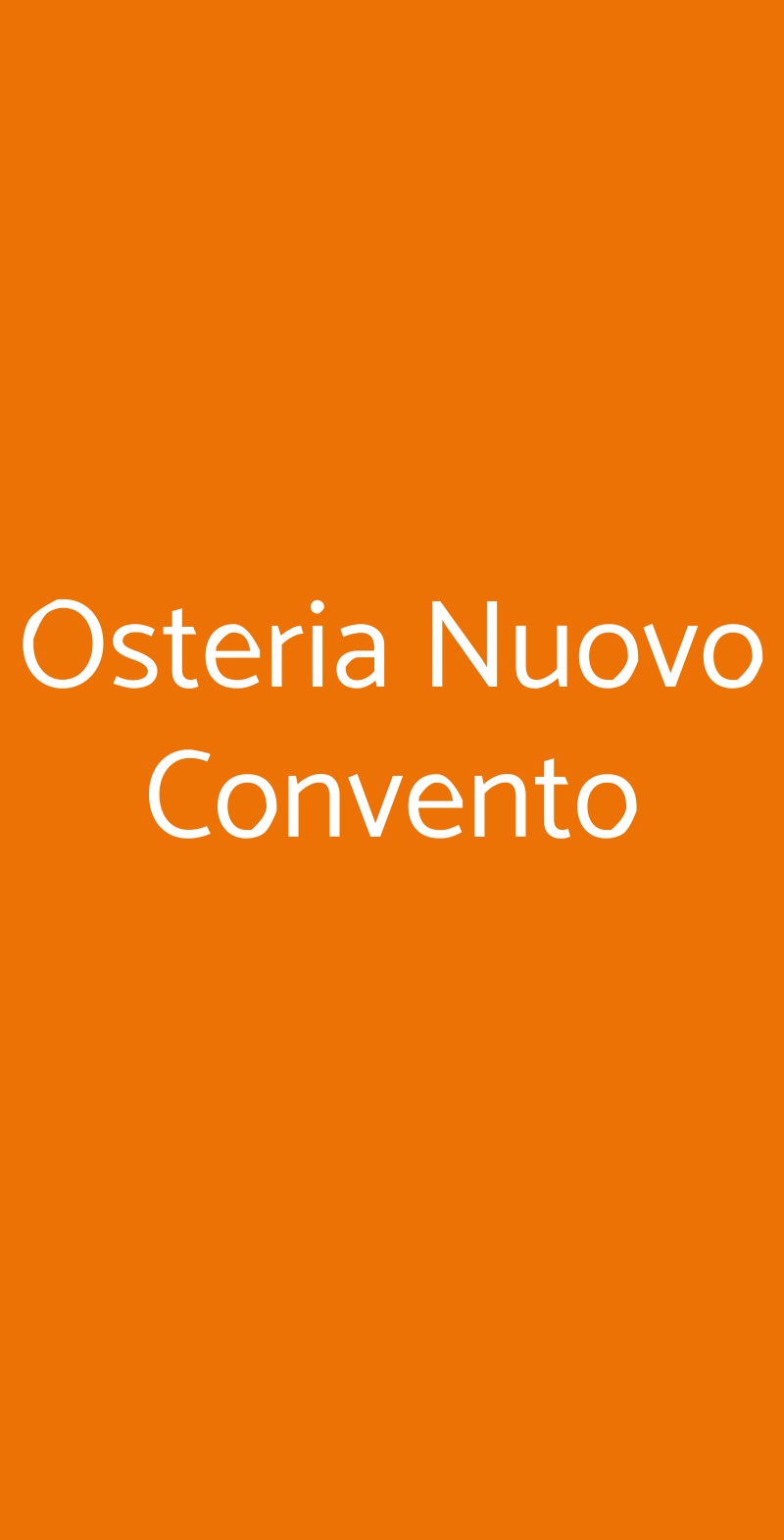 Osteria Nuovo Convento Milano menù 1 pagina