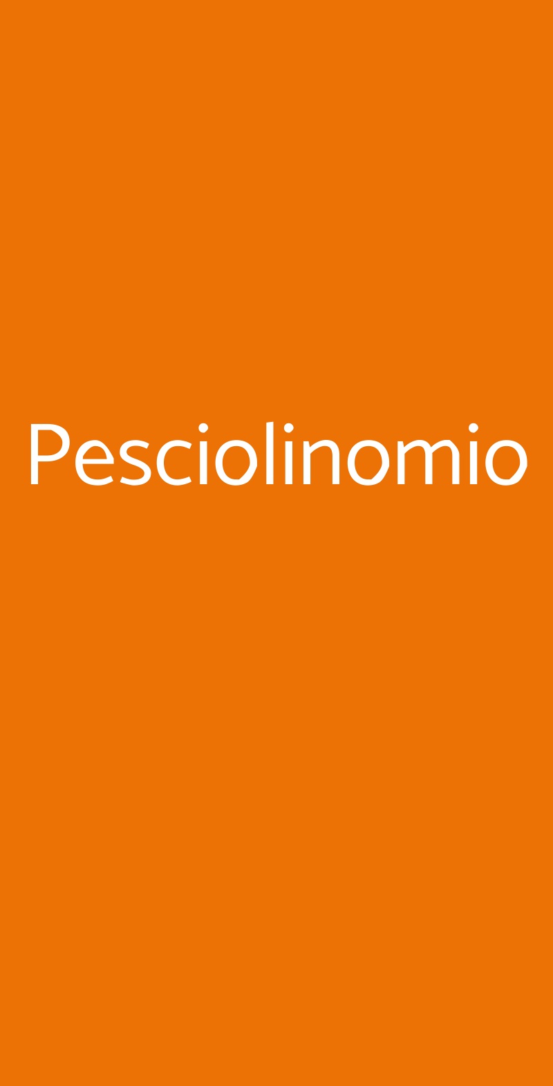 Pesciolinomio Milano menù 1 pagina
