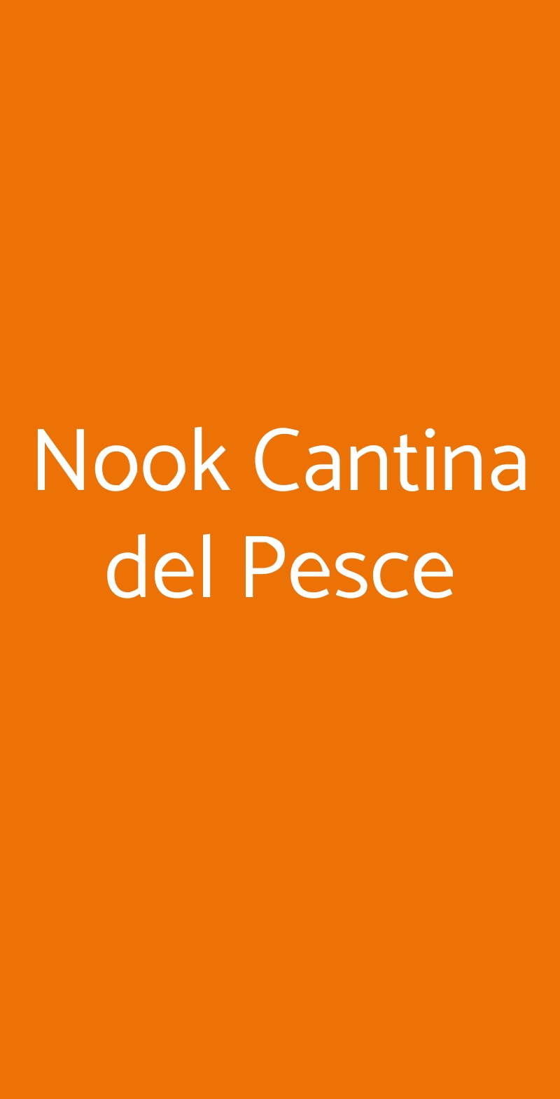 Nook Cantina del Pesce Milano menù 1 pagina