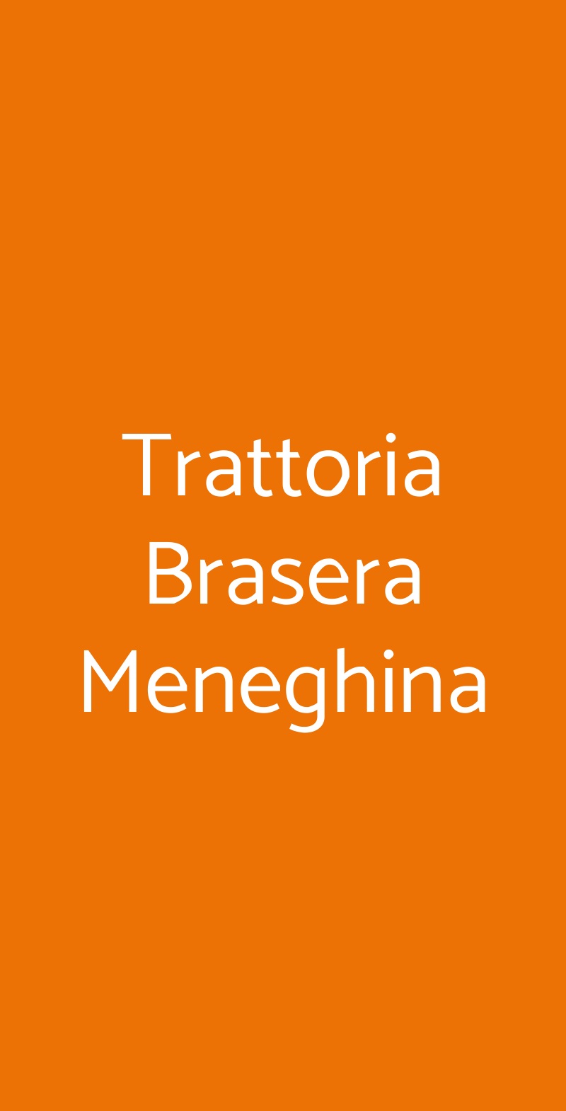Trattoria Brasera Meneghina Milano menù 1 pagina
