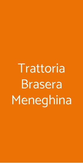 Trattoria Brasera Meneghina, Milano