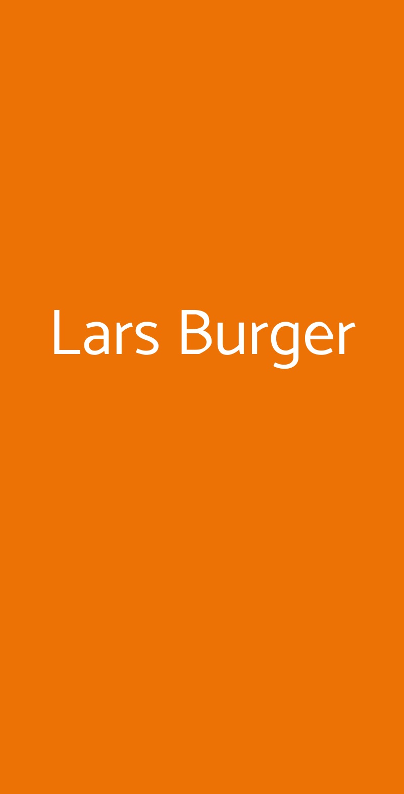 Lars Burger Milano menù 1 pagina