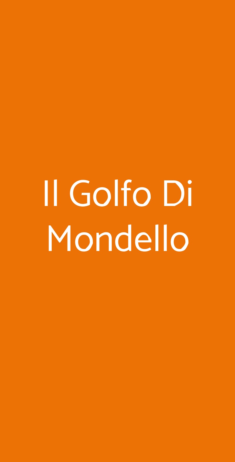 Il Golfo Di Mondello Milano menù 1 pagina