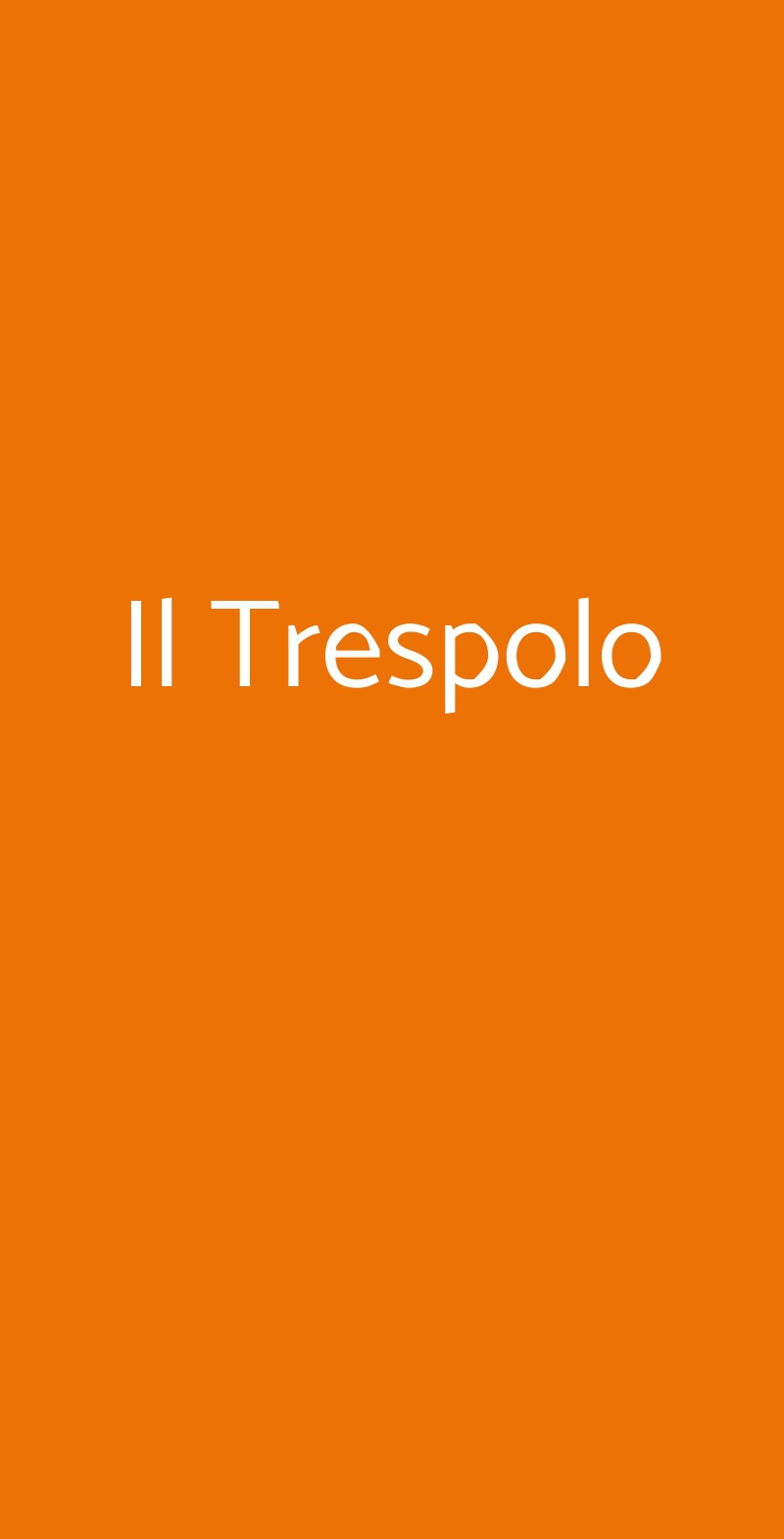 Il Trespolo Milano menù 1 pagina