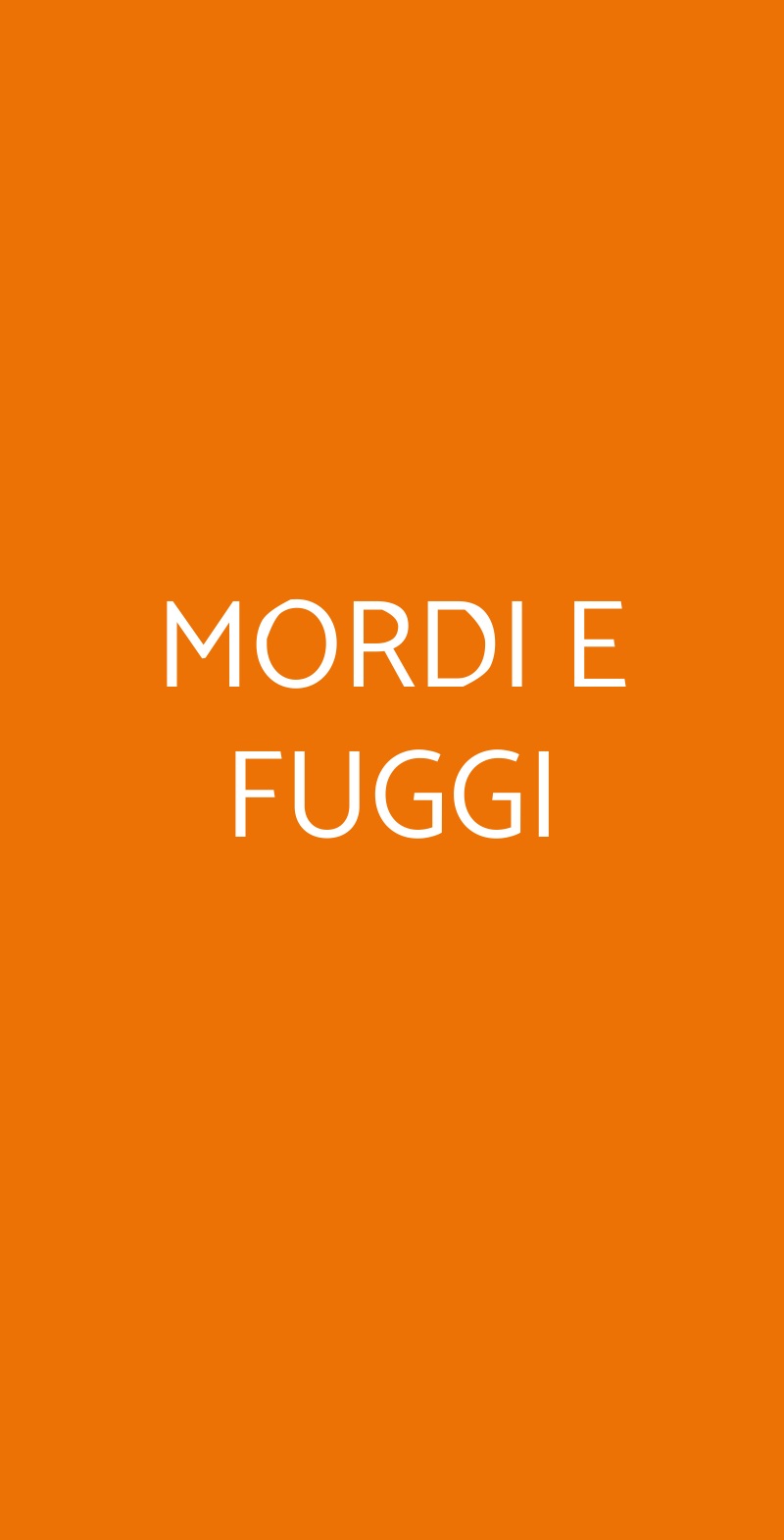 MORDI E FUGGI Lecce menù 1 pagina