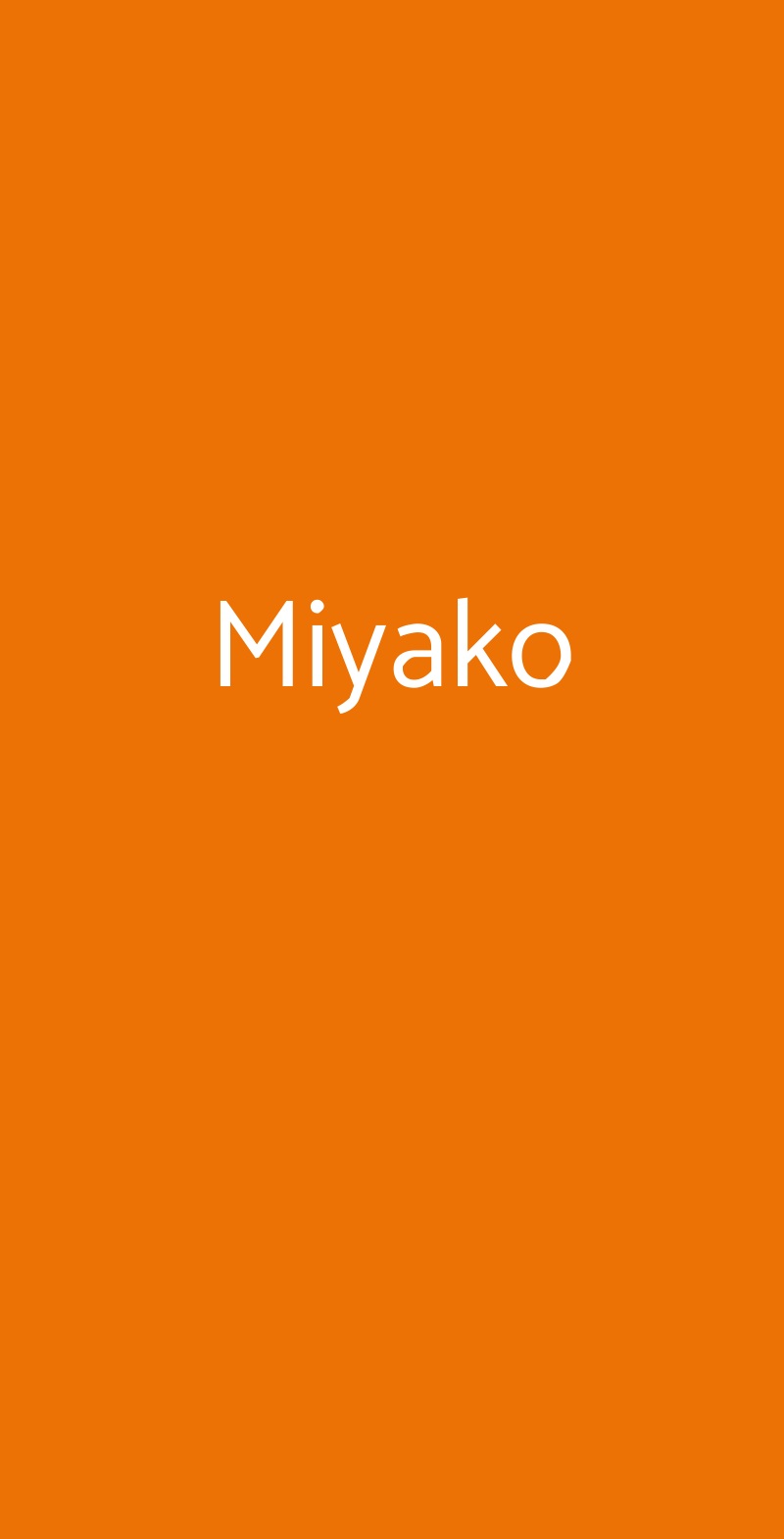 Miyako Milano menù 1 pagina