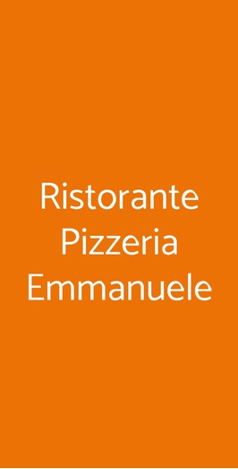 Ristorante Pizzeria Emmanuele