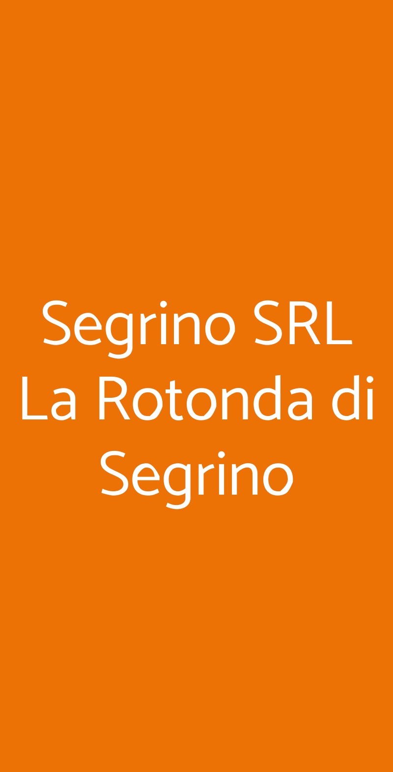 Segrino SRL La Rotonda di Segrino Milano menù 1 pagina