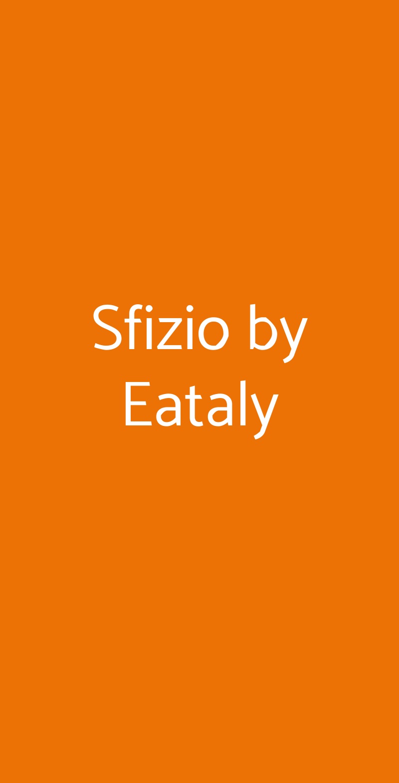 Sfizio By Eataly, Milano