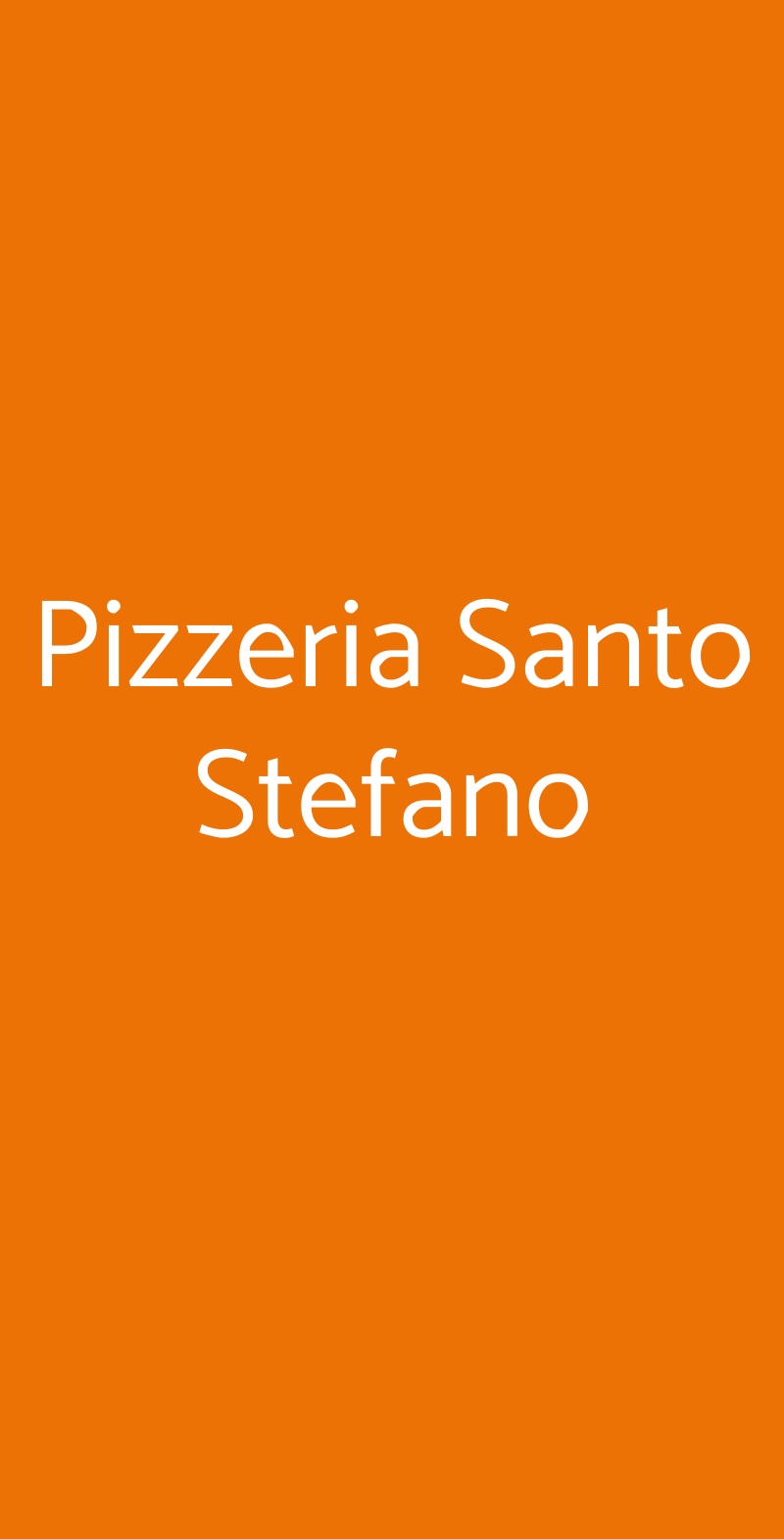 Pizzeria Santo Stefano Milano menù 1 pagina