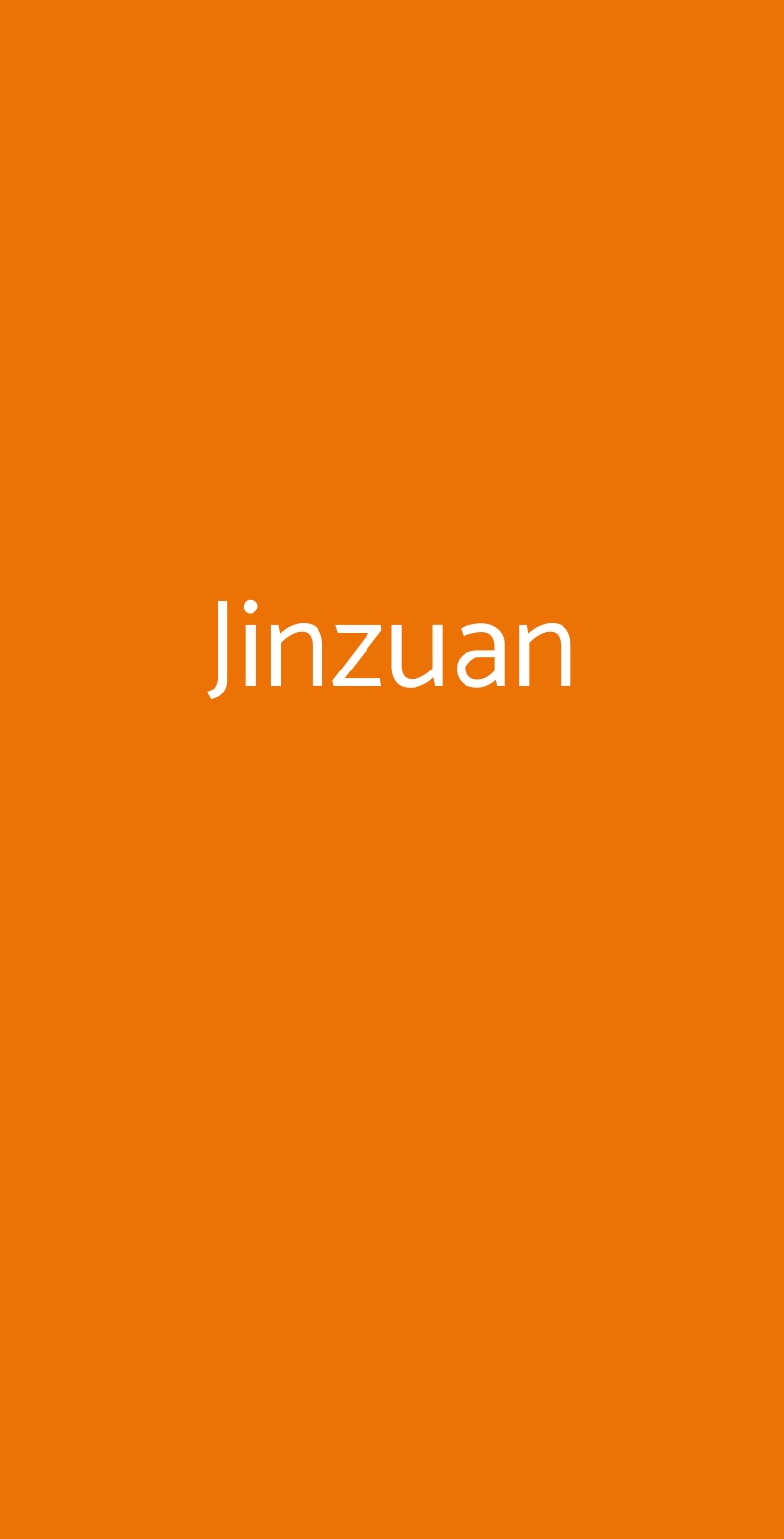 Jinzuan Milano menù 1 pagina