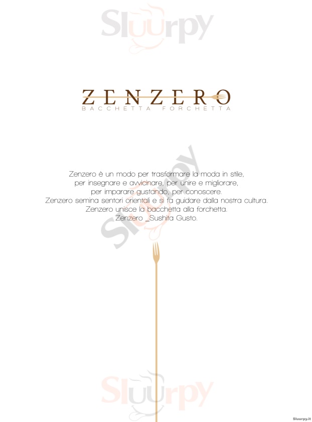 ZENZERO Andria menù 1 pagina