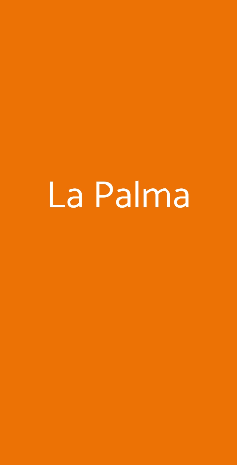 La Palma Milano menù 1 pagina