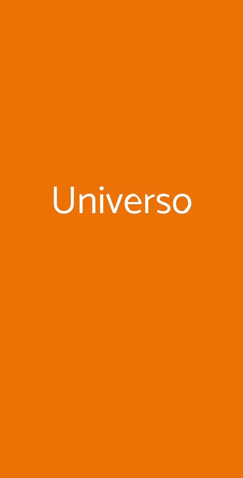 Universo Milano menù 1 pagina