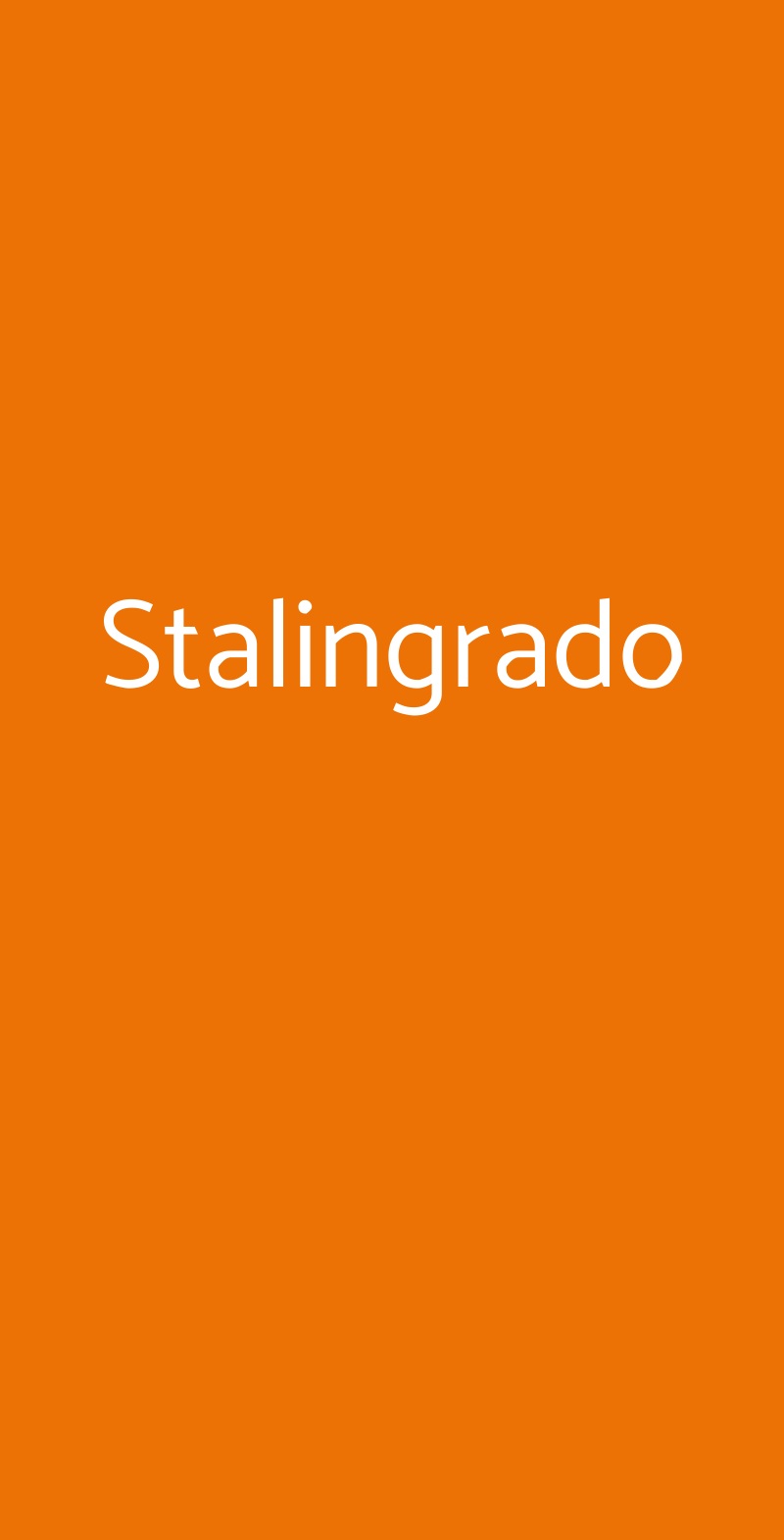 Stalingrado Milano menù 1 pagina