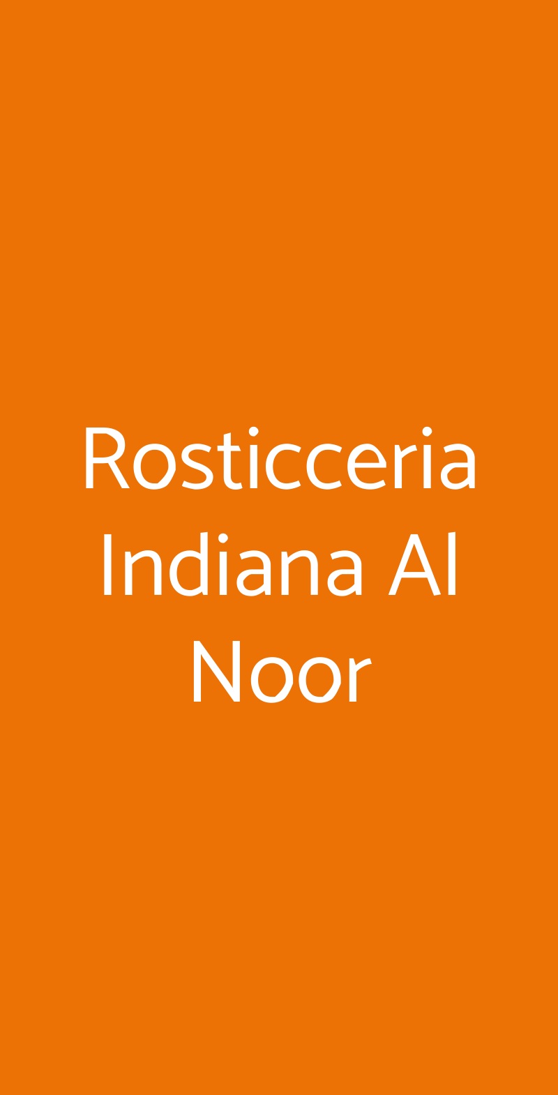 Rosticceria Indiana Al Noor Milano menù 1 pagina