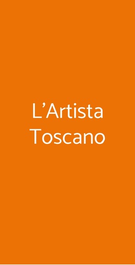 L'artista Toscano, Milano