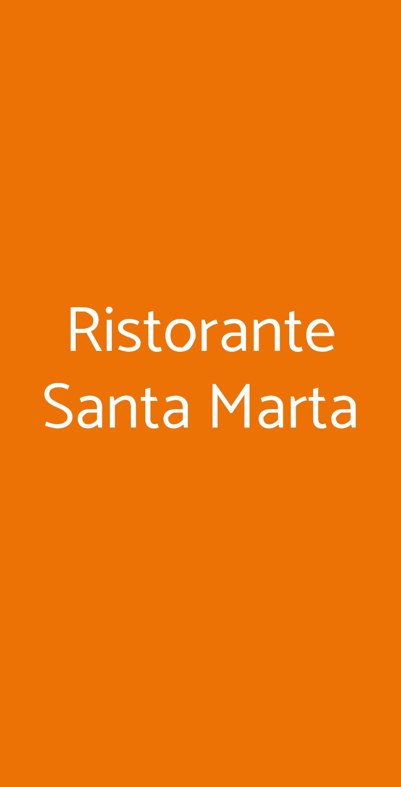 Ristorante Santa Marta Milano menù 1 pagina