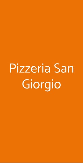 Pizzeria San Giorgio, Milano