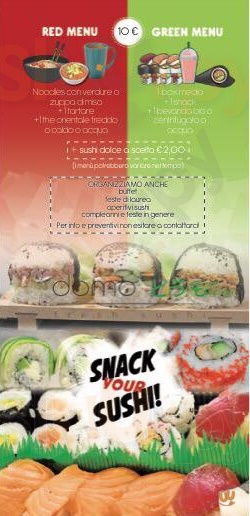 Domo Sushi Milano menù 1 pagina