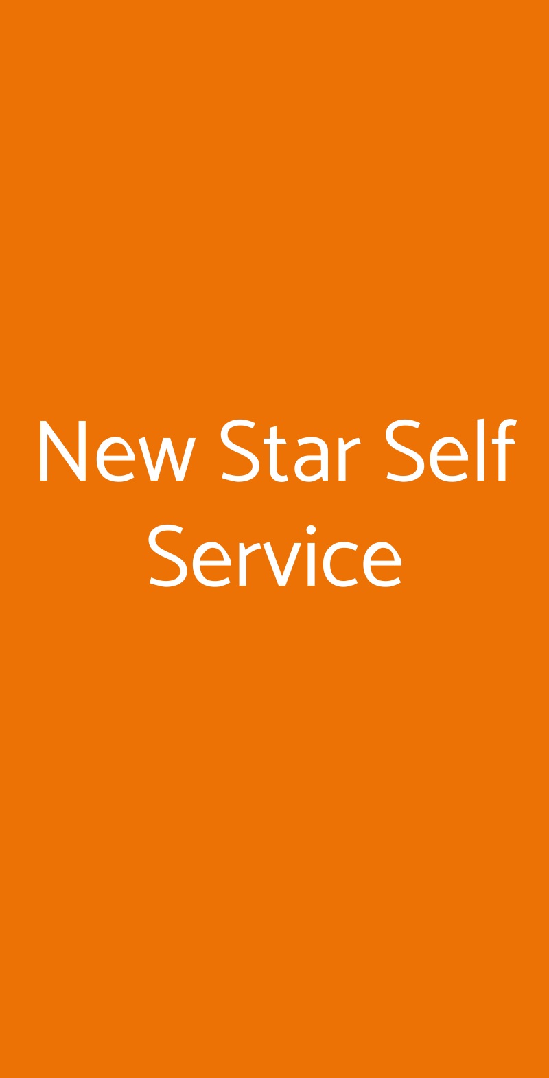 New Star Self Service Milano menù 1 pagina