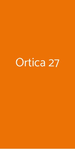Ortica 27, Milano