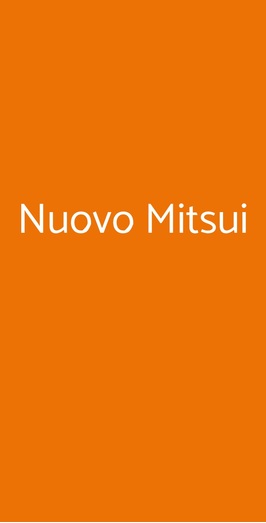 Nuovo Mitsui, Milano