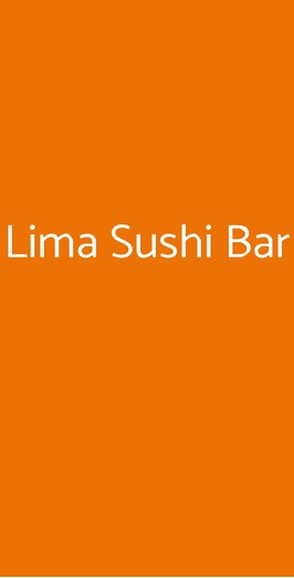 Lima Sushi Bar, Milano