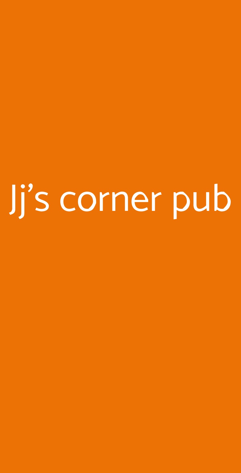 Jj's corner pub Milano menù 1 pagina