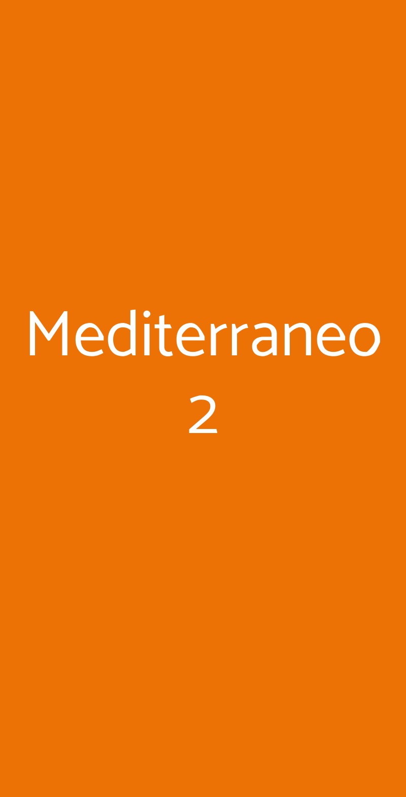 Mediterraneo 2 Milano menù 1 pagina
