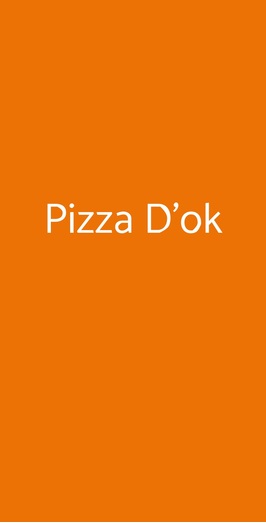 Pizza D'ok, Milano