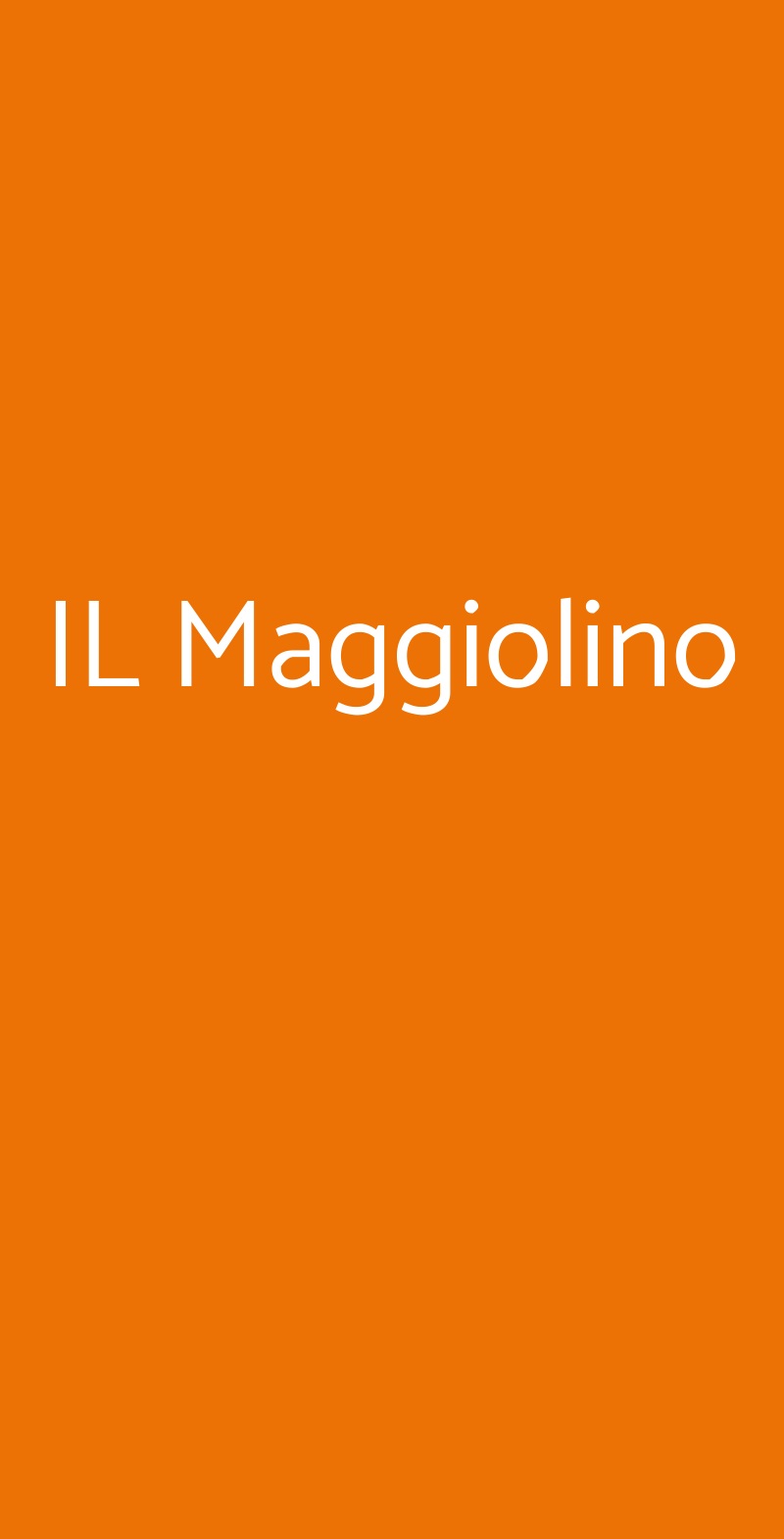 IL Maggiolino Milano menù 1 pagina