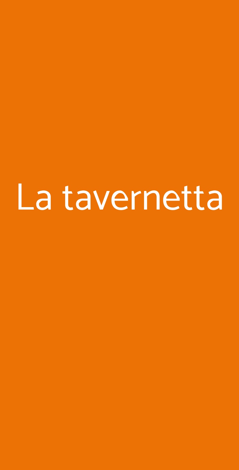 La tavernetta Milano menù 1 pagina