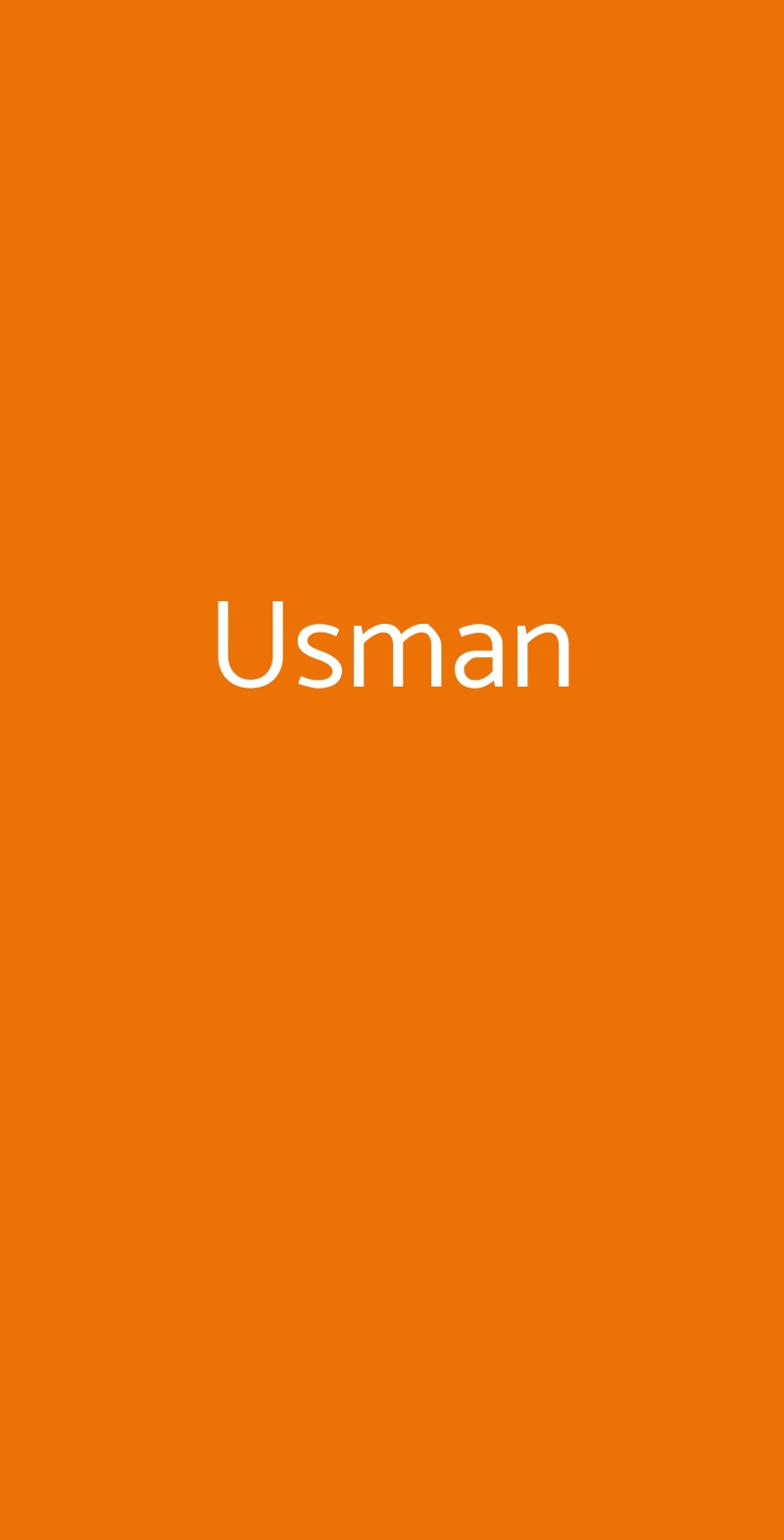 Usman Milano menù 1 pagina