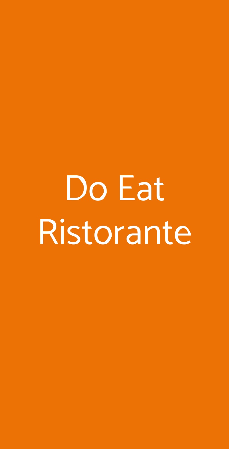 Do Eat Ristorante Milano menù 1 pagina