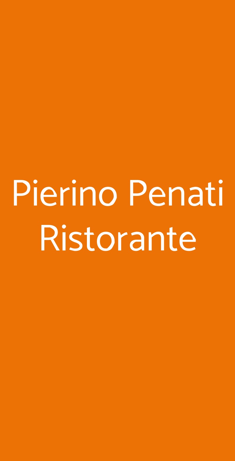 Pierino Penati Ristorante Viganò menù 1 pagina