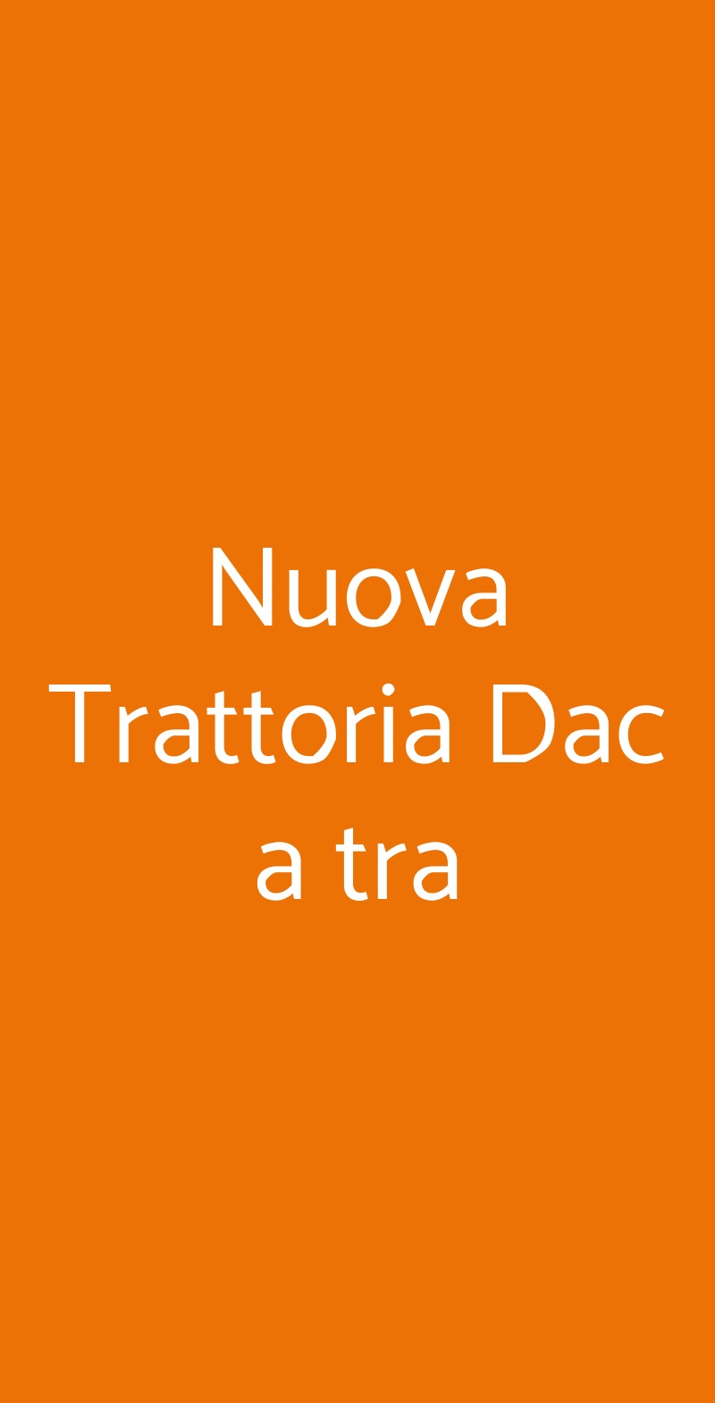 Nuova Trattoria Dac a tra Castello di Brianza menù 1 pagina