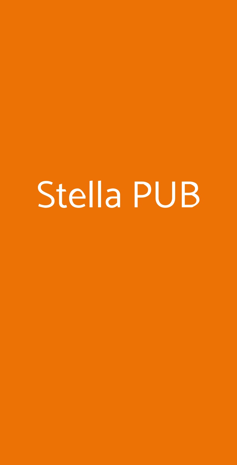 Stella PUB Suello menù 1 pagina