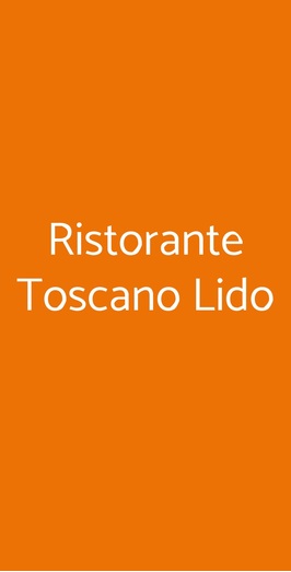 Ristorante Toscano Lido, Imbersago