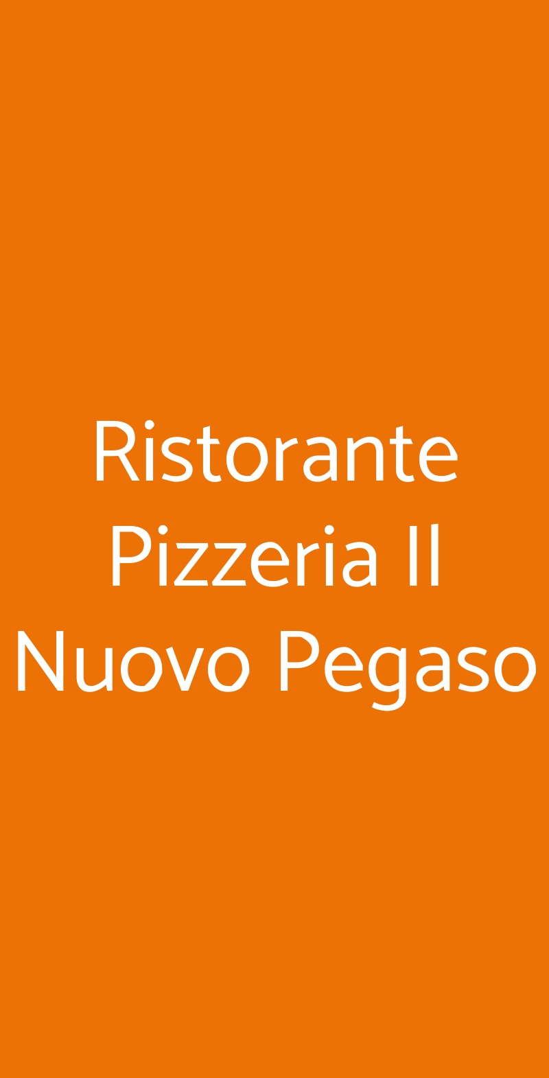 Ristorante Pizzeria Il Nuovo Pegaso Barzago menù 1 pagina