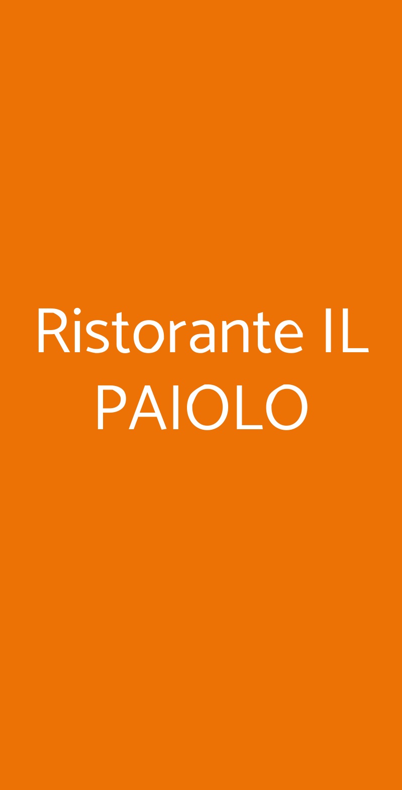 Ristorante IL PAIOLO Crespiatica menù 1 pagina