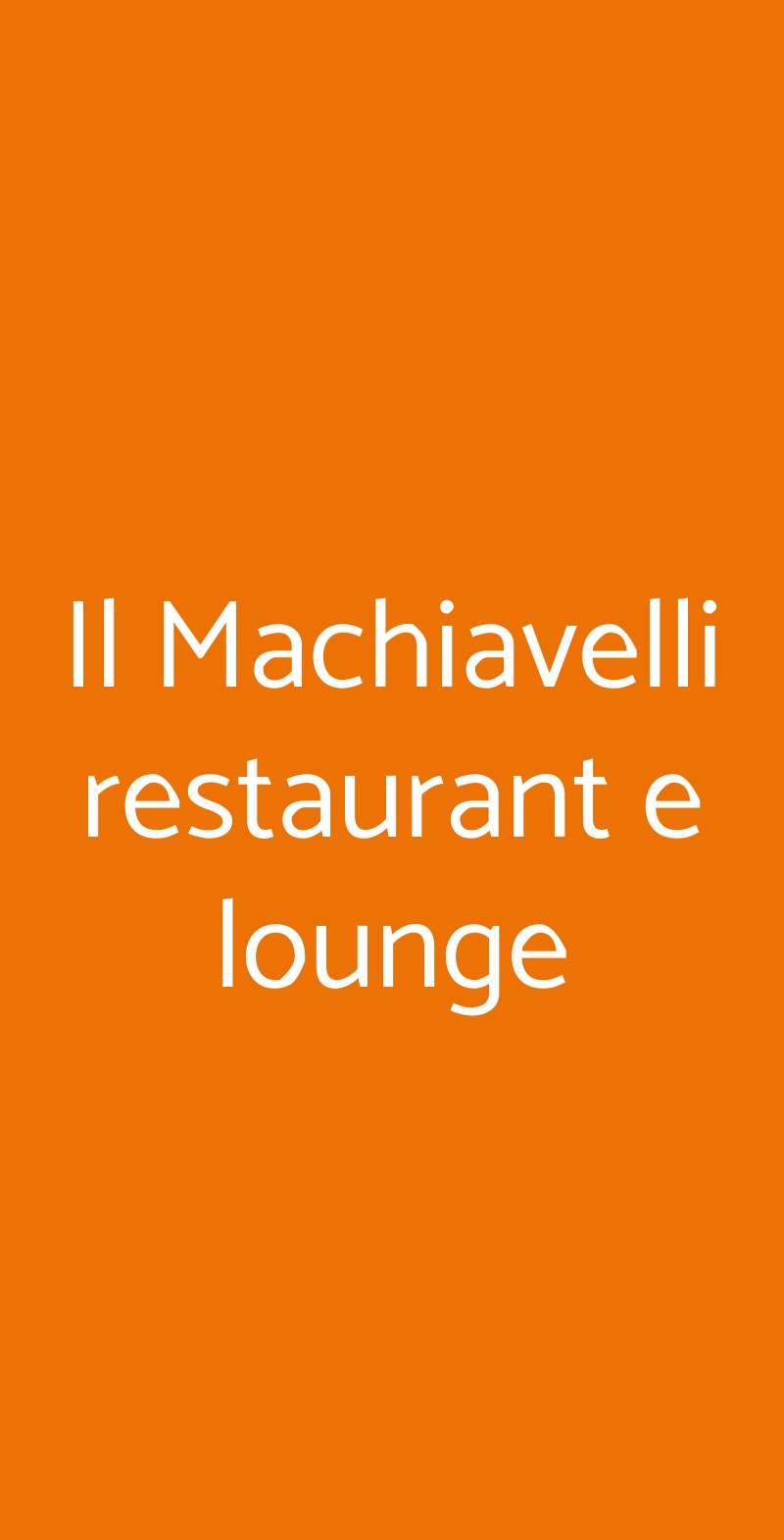 Il Machiavelli restaurant e lounge Pompei menù 1 pagina