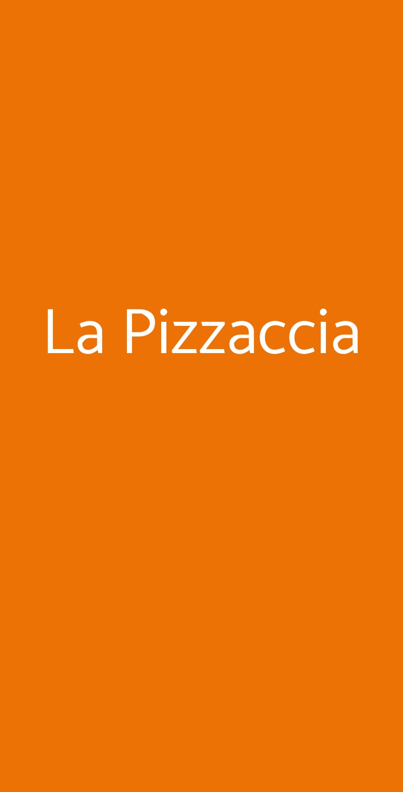 La Pizzaccia Torre Del Greco menù 1 pagina